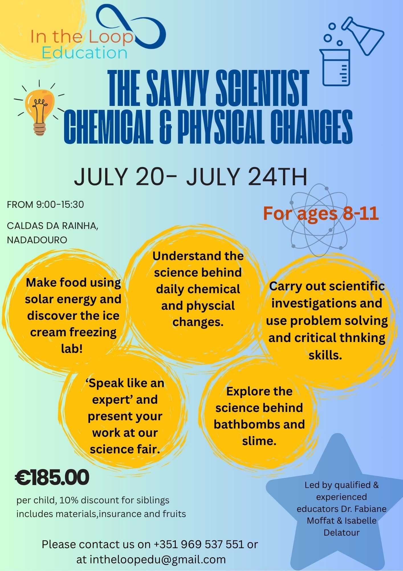 Flyer for Chemical & Physical Changes (The Savvy Scientist)