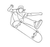 Flyer for group skate lessons and community garden session