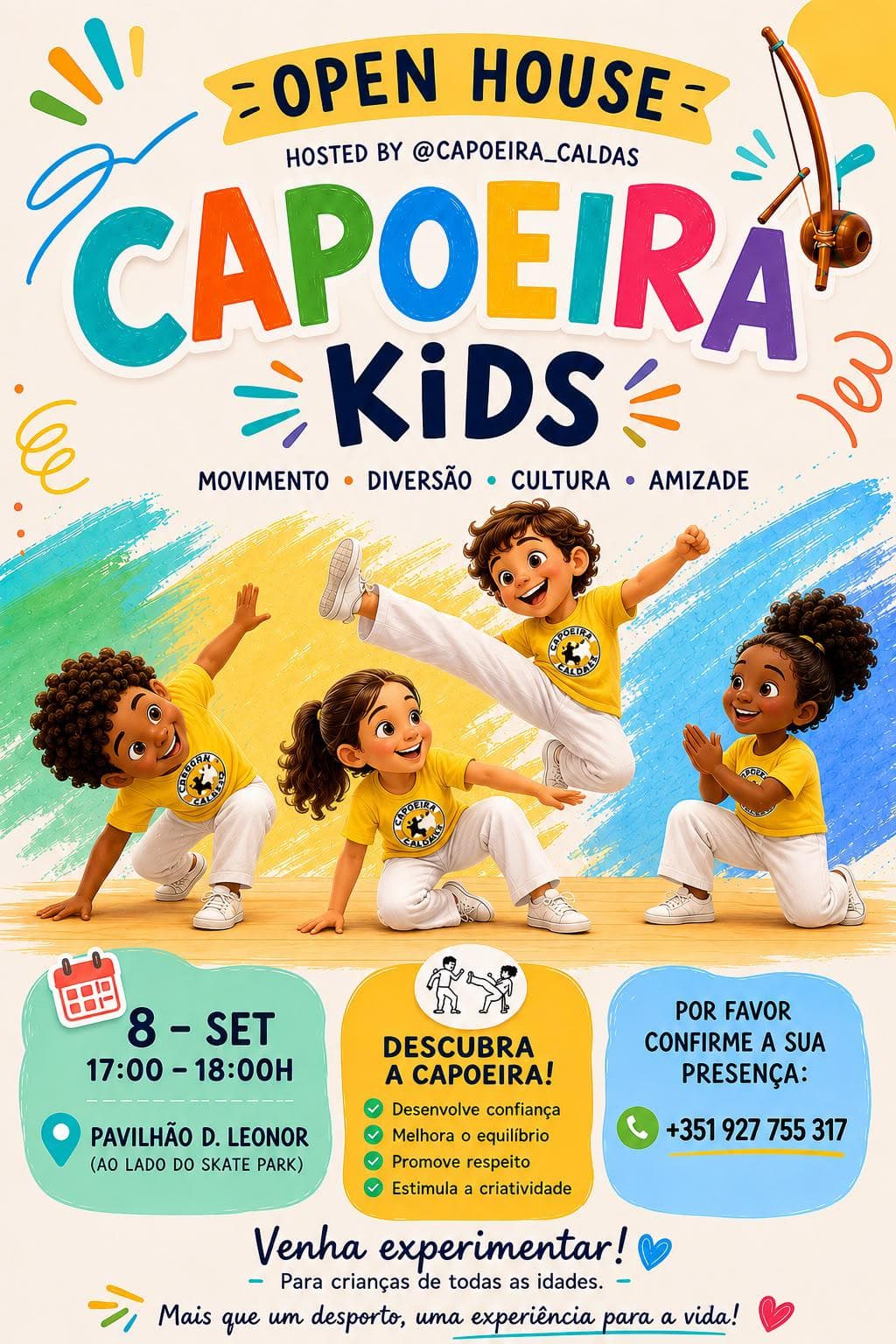 Flyer for Capoeira Kids Open House